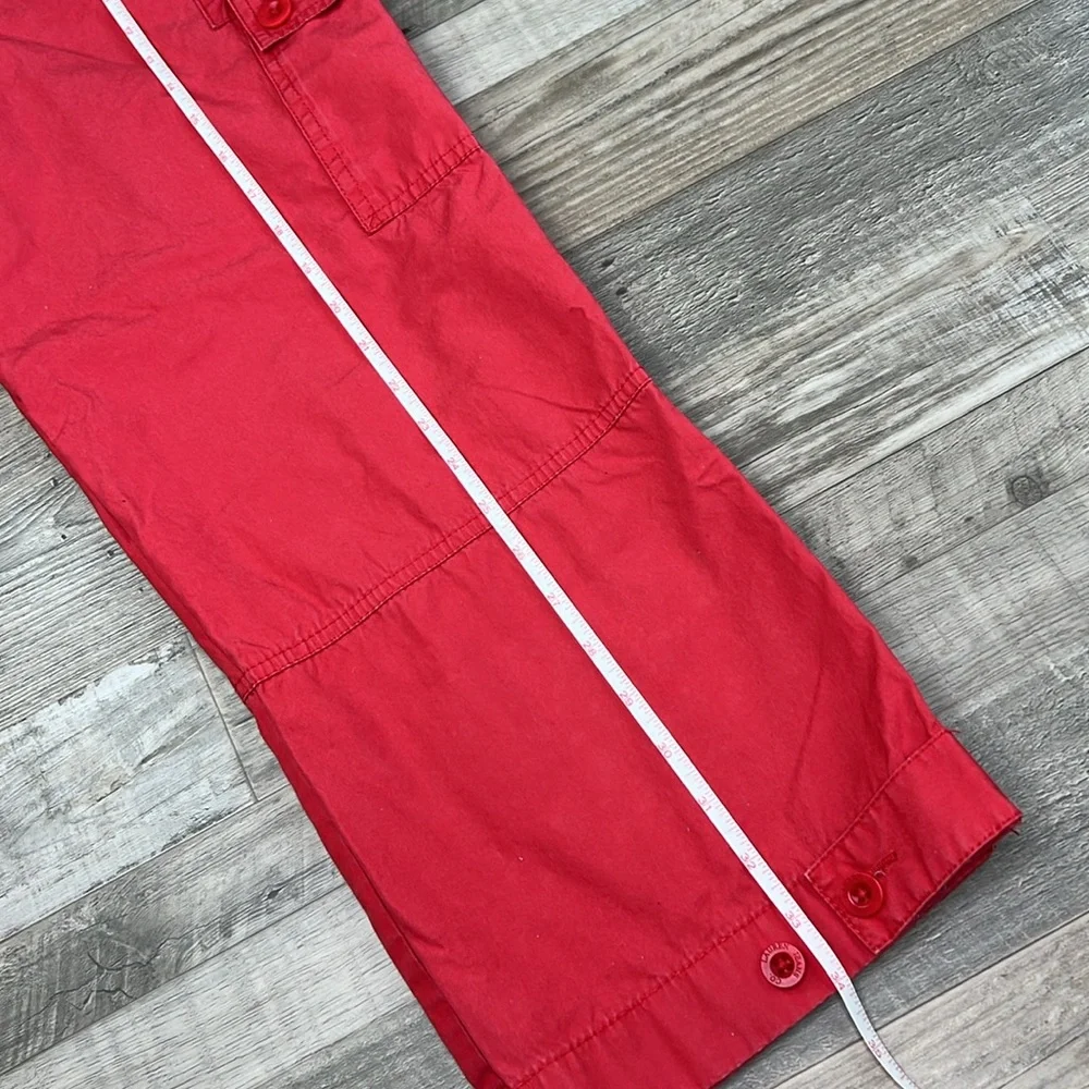 Ralph Lauren Red Cargo Cropped Pants 4